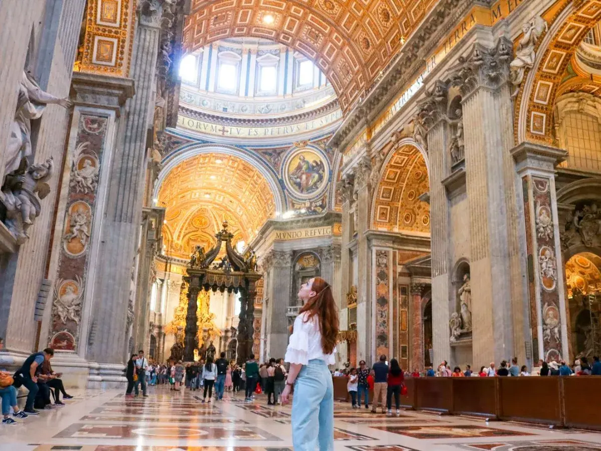 Visitors exploring Rome together